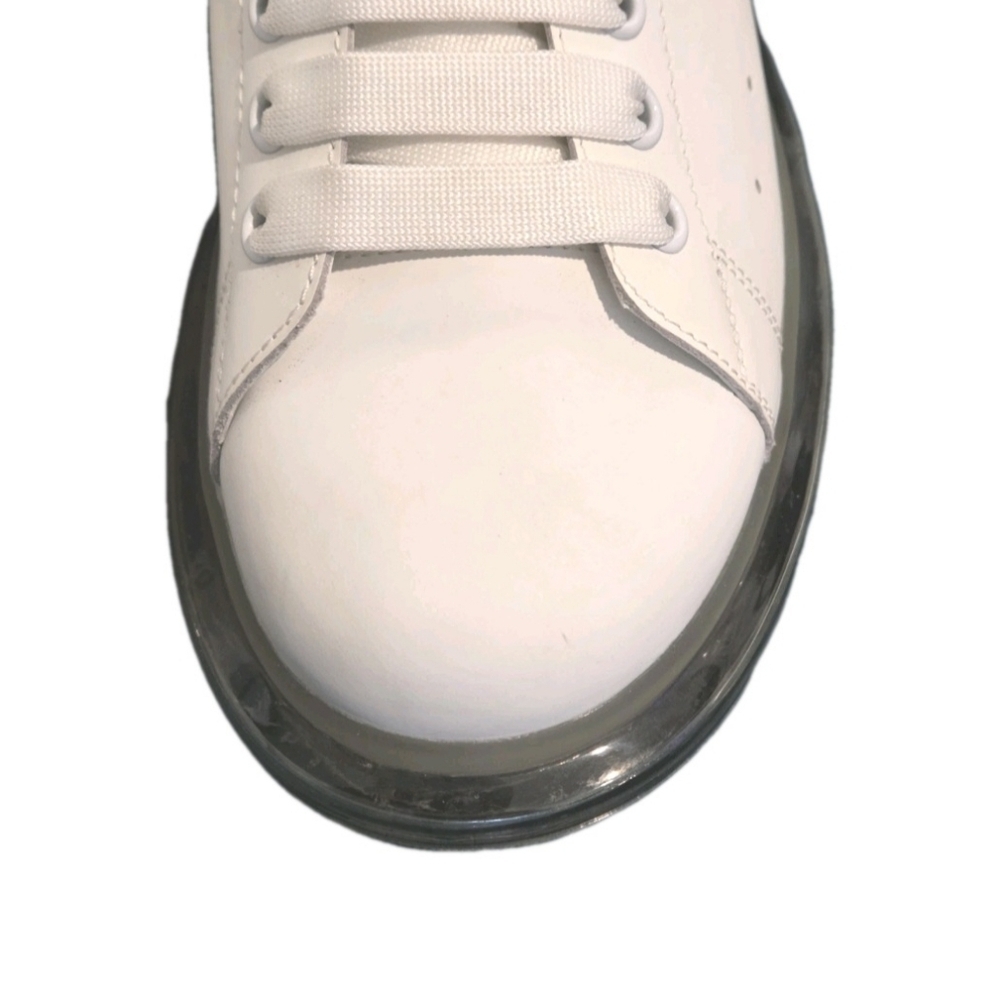Alexander McQueen Clear Sole Holographic Chunky Sneakers US Men's Size 10 EU 43 - Picture 4 of 14